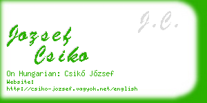 jozsef csiko business card